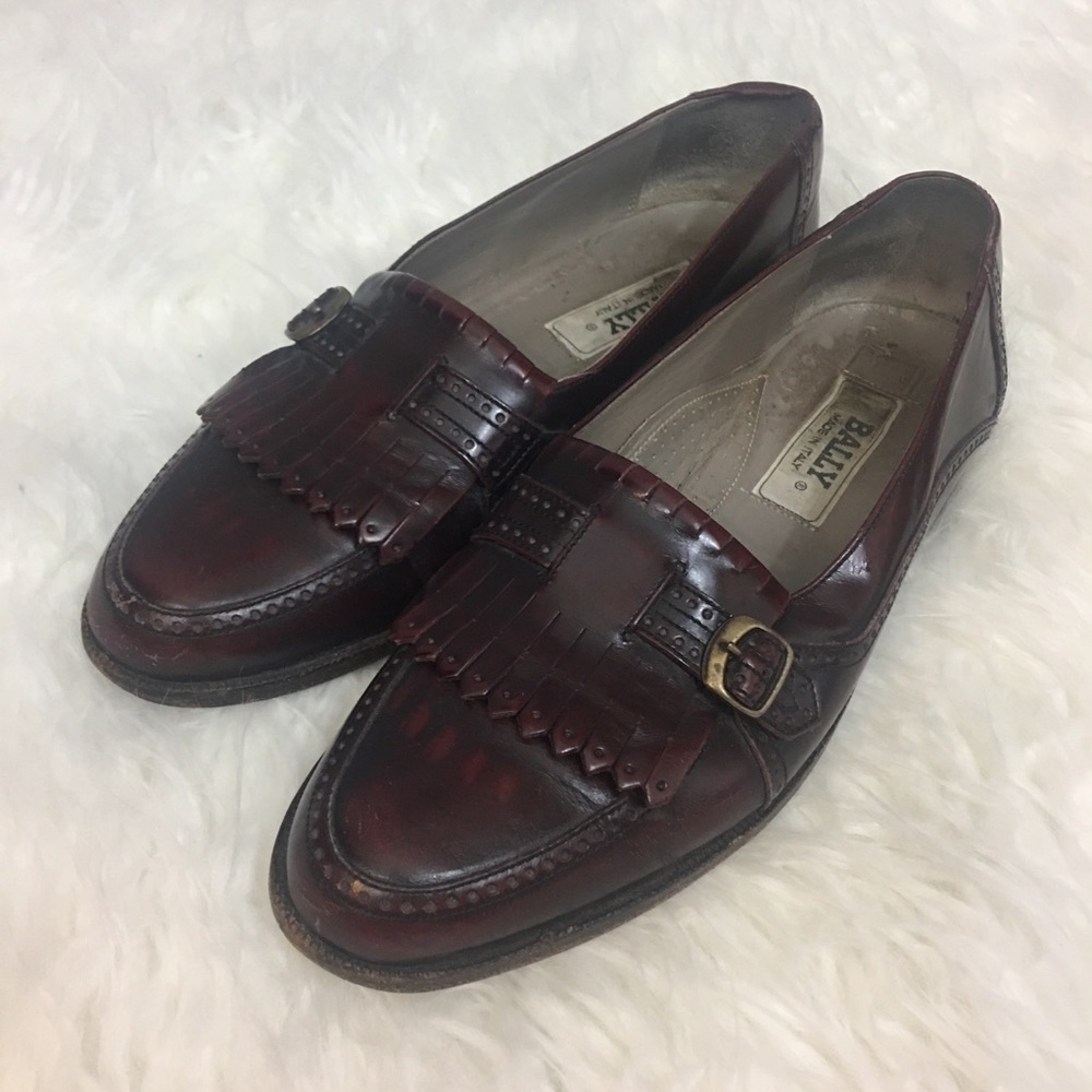 Bally Men’s Red Loafers
